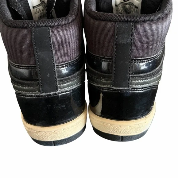 Nike Force Dunk Sky High Hidden Wedge Sneaker Shoe Black Size 7.5 - Picture 6 of 9